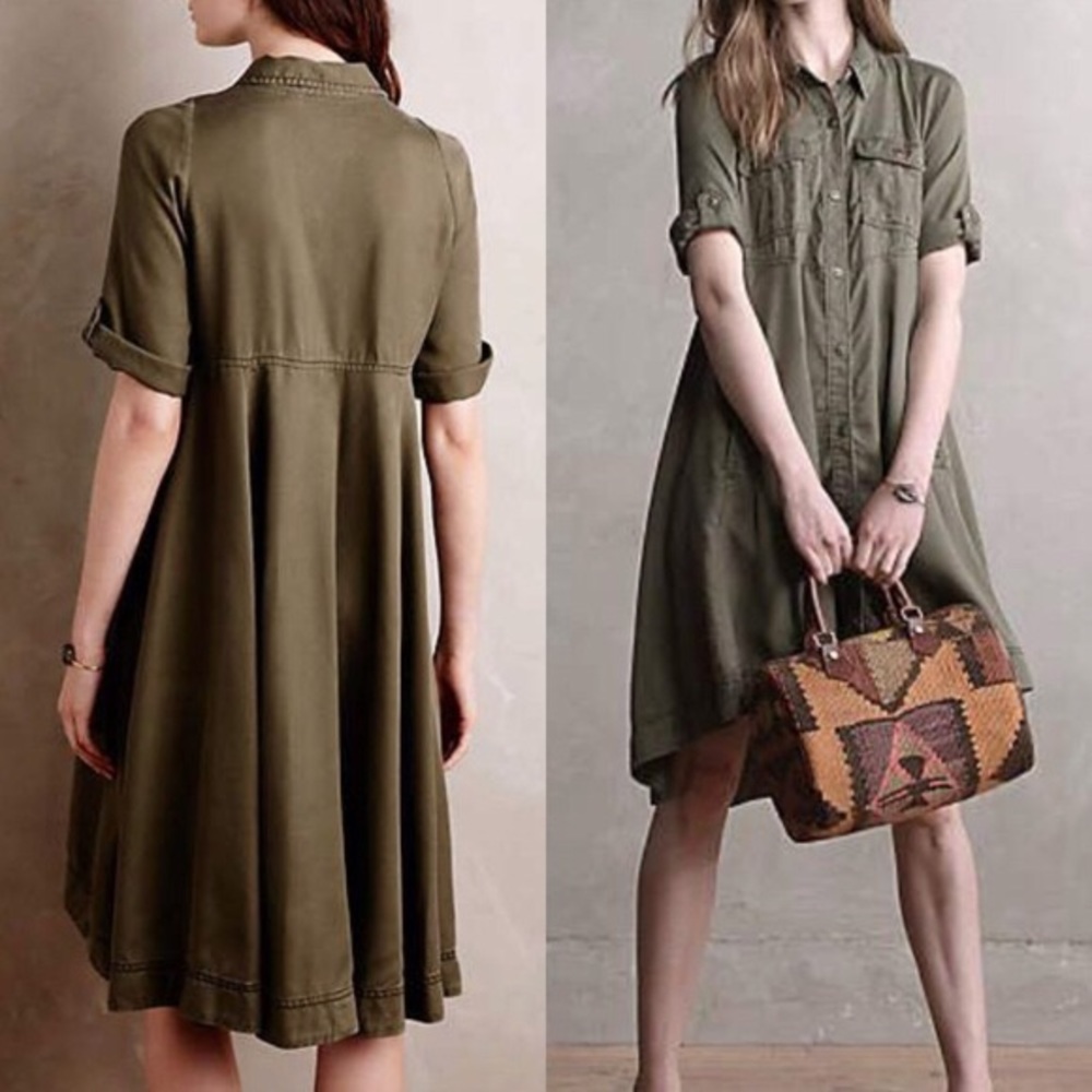 Anthropologie Holding Horses Military Swing Dress